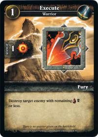 wow minis core action cards execute
