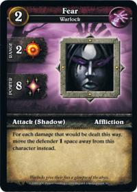 wow minis core action cards fear