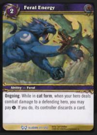 warcraft tcg the hunt for illidan feral energy