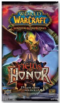 warcraft tcg warcraft sealed product fields of honor booster pack