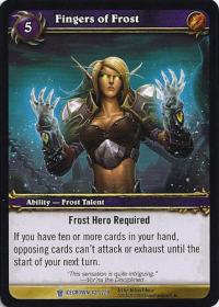 warcraft tcg icecrown fingers of frost