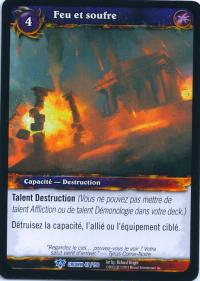 warcraft tcg crown of the heavens foreign fire and brimstone french