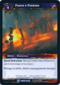 warcraft tcg crown of the heavens foreign fire and brimstone italian