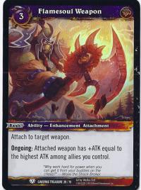 warcraft tcg caverns of time flamesoul weapon
