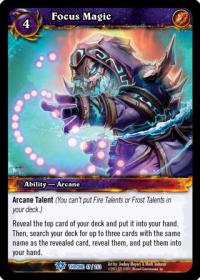 warcraft tcg throne of the tides focus magic