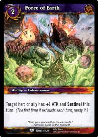 warcraft tcg tomb of the forgotten force of earth