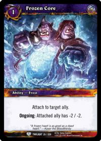 warcraft tcg twilight of the dragons frozen core