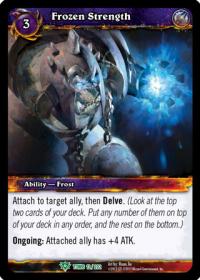 warcraft tcg tomb of the forgotten frozen strength
