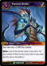 warcraft tcg throne of the tides furious strike
