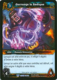 warcraft tcg crown of the heavens foreign gerrunge the sadist french