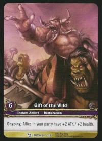 warcraft tcg extended art gift of the wild ea