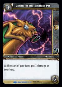 warcraft tcg magtheridons lair girdle of the endless pit