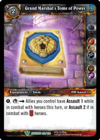 warcraft tcg war of the ancients grand marshal s tome of power