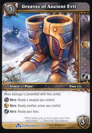 Greaves of Ancient Evil (FOIL)