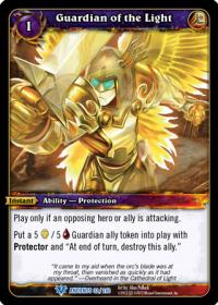 warcraft tcg war of the ancients guardian of the light