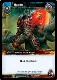 warcraft tcg foil hero cards haedis foil hero