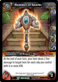 warcraft tcg tomb of the forgotten hammer of sparks