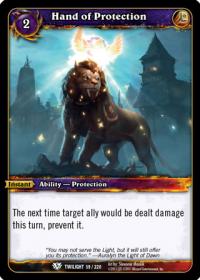 warcraft tcg twilight of the dragons hand of protection