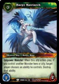 warcraft tcg foil and promo cards harpy matriarch foil