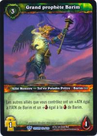 warcraft tcg crown of the heavens foreign high prophet barim french