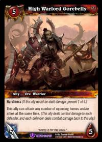 warcraft tcg reign of fire high warlord gorebelly