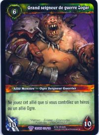 warcraft tcg crown of the heavens foreign high warlord zogar french