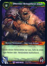 warcraft tcg crown of the heavens foreign high warlord zogar german