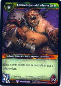 warcraft tcg crown of the heavens foreign high warlord zogar italian