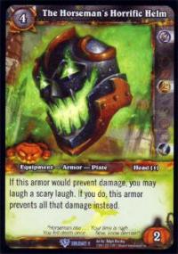warcraft tcg foil and promo cards the horseman s horrific helm