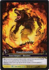 warcraft tcg extended art immolation trap ea