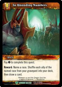 warcraft tcg war of the ancients in unending numbers