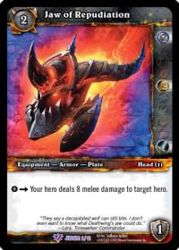 warcraft tcg crafted cards jaw of repudiation