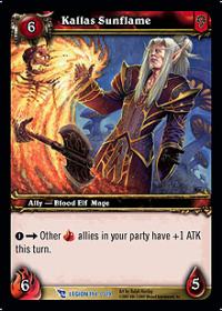 warcraft tcg march of legion kallas sunflame