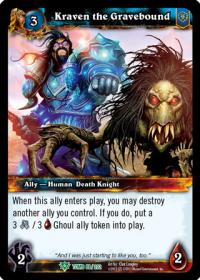 warcraft tcg tomb of the forgotten kraven the gravebound