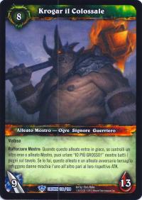 warcraft tcg crown of the heavens foreign krogar the colossal italian