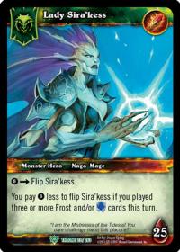 warcraft tcg foil hero cards lady sira kess foil hero
