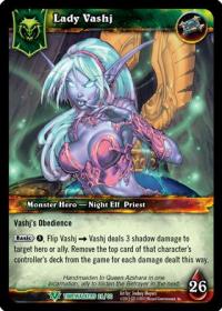 warcraft tcg foil hero cards lady vashj foil hero