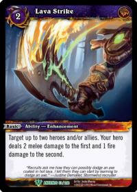 warcraft tcg war of the ancients lava strike