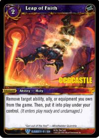 warcraft tcg war of the elements leap of faith