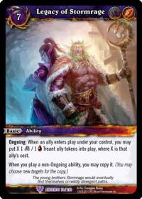 warcraft tcg war of the ancients legacy of stormrage