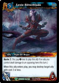 warcraft tcg war of the ancients lexie silverblade
