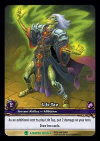warcraft tcg extended art life tap ea