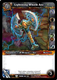warcraft tcg throne of the tides lightning whelk axe