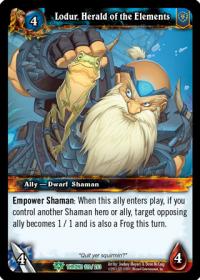warcraft tcg throne of the tides lodur herald of the elements