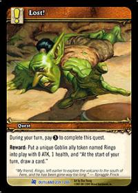 warcraft tcg fires of outland lost