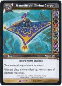warcraft tcg crafted cards magnificent flying carpet