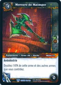 warcraft tcg crown of the heavens foreign maimgor s bite french