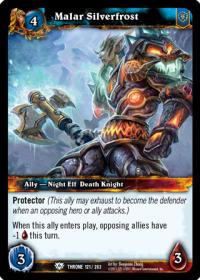 warcraft tcg throne of the tides malar silverfrost
