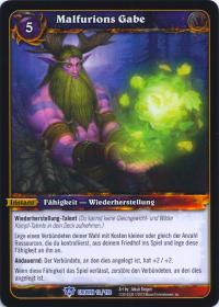 warcraft tcg crown of the heavens foreign malfurion s gift german