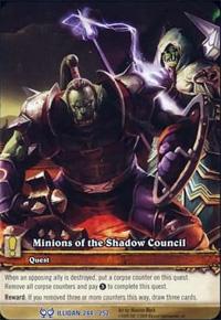 warcraft tcg extended art minions of the shadow council ea